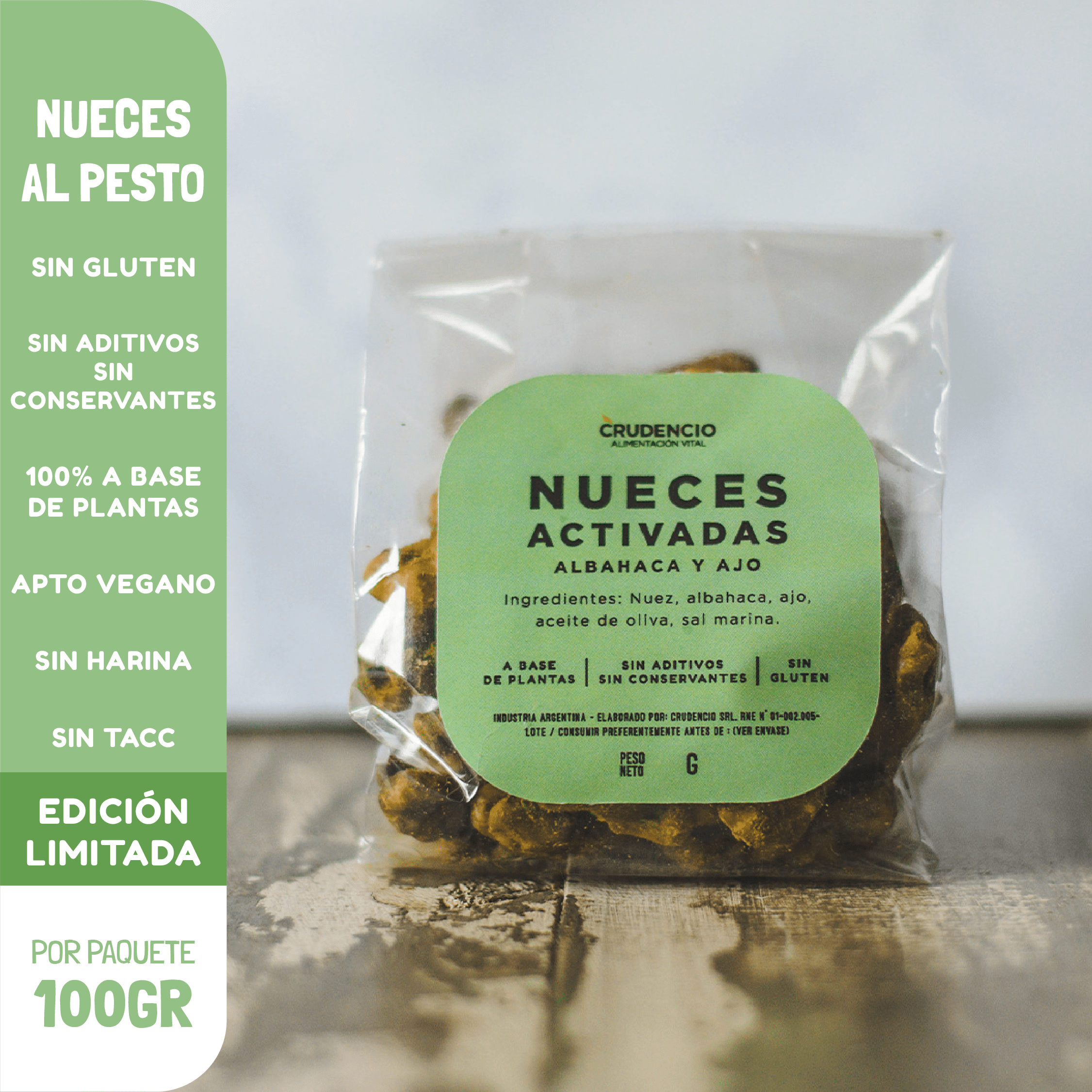 NUECES AL PESTO