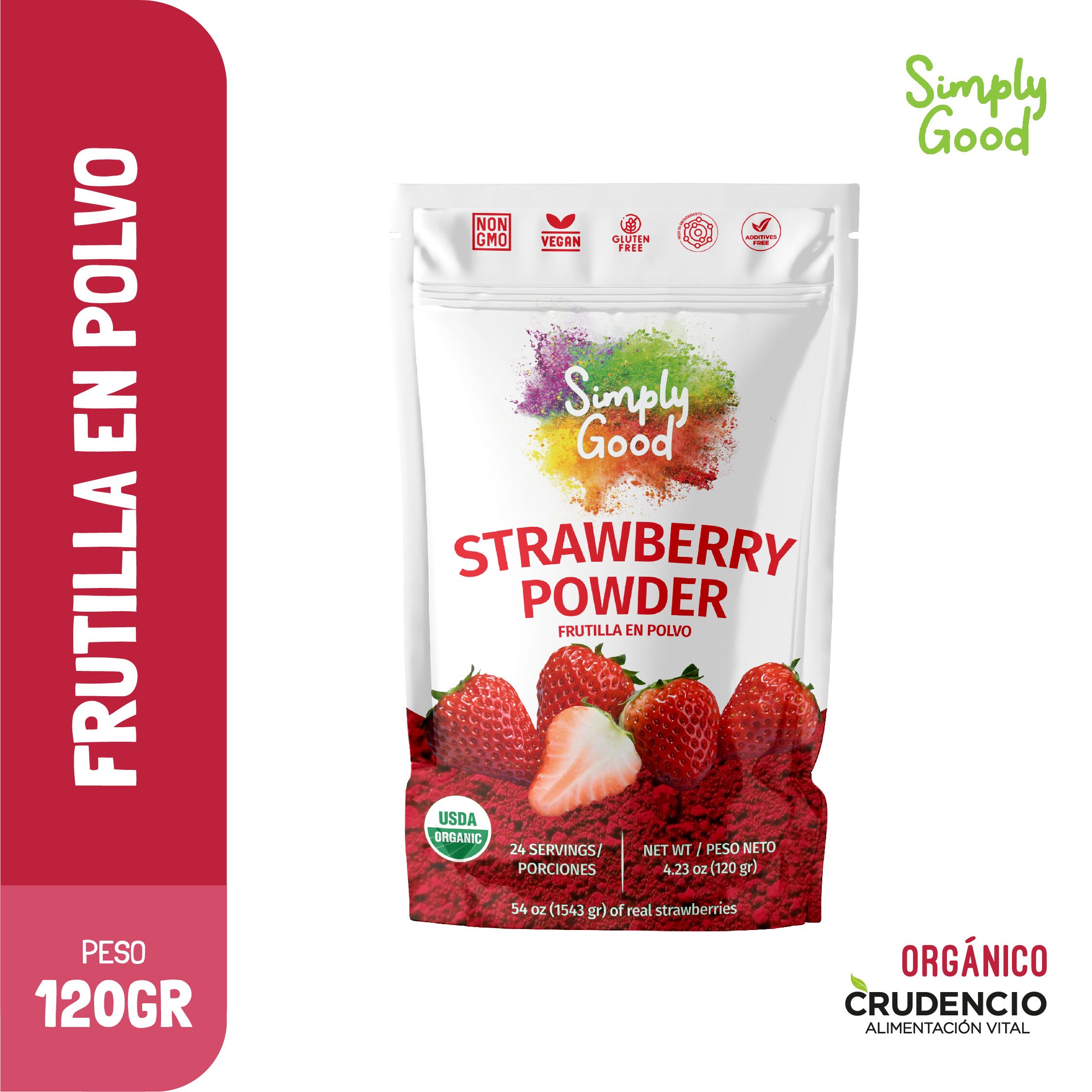 FRUTILLA EN POLVO 120 GR